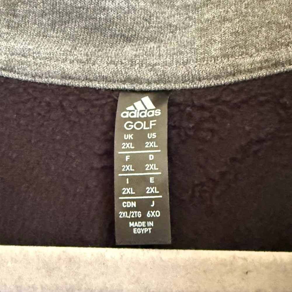 Adidas Gray Golf Pullover - Picture 3 of 4